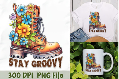 Stay Groovy with Floral Boot