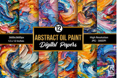 Abstract Oil Paint Backgrounds