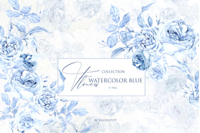 Watercolor Blue Wedding Collection