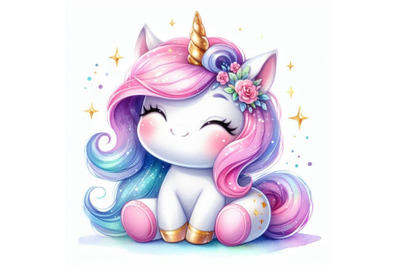 A bundle of Cute little magical unicorn