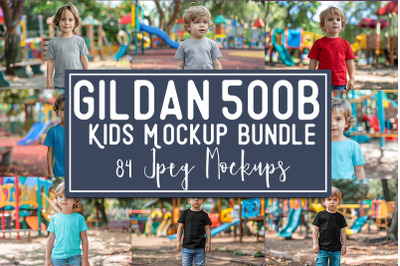 Gildan 500B Kids Mockup Bundle