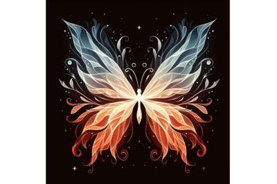 4 Fairy fire butterfly. Fairy fiery b