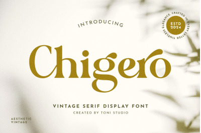 Chigero - modern vintage