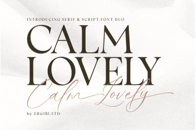 Calm Lovely - Font Duo