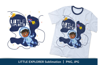 Little Explorer Sublimation Design