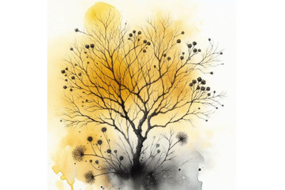 4 Illustration of Dried tree