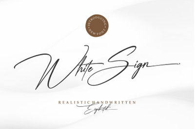 White Sign - Handwriting