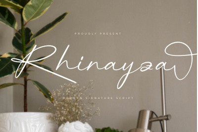 Rhinayza - Modern Signature Script