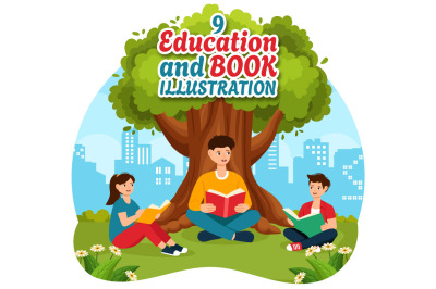 9 Education and Books Illustration