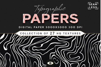 Topographic Papers Seamless Texture Pack