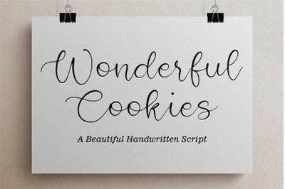 Wonderful Cookies Beautiful Handwritten Script Font