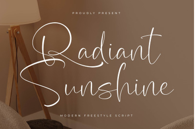 Radiant Sunshine - Modern Freestyle Script