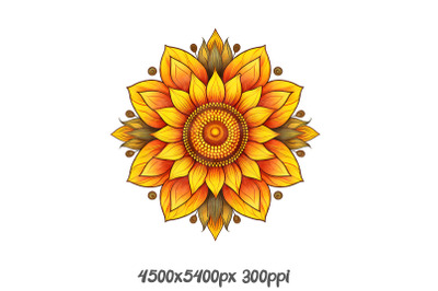 Radiant Sunflower Mandala