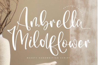 Ambrella Mildflower - Beauty Handwritten Font