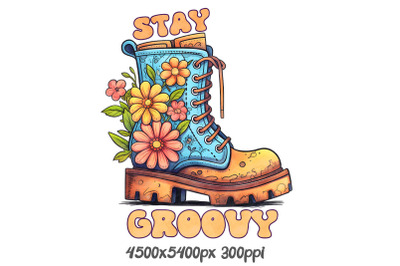 Funky Floral Boot Groove