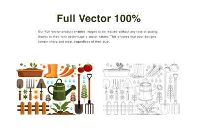 Farm Elements Vector Illustration