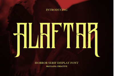 Alaftar Display Font