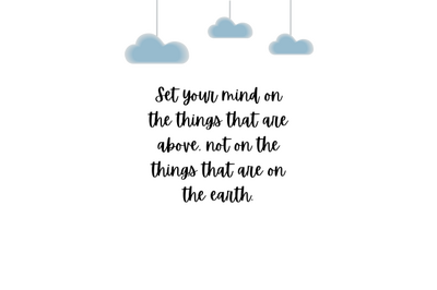 Set your mind on things above, bible quote verse, Instagram, PNG