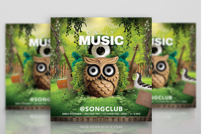 Owly Music Flyer Template