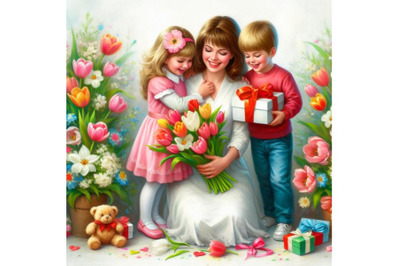 4 Happy mother`s day! Children cong