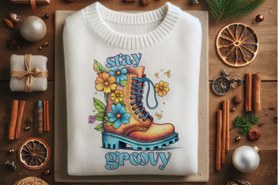 Groovy Floral Boot