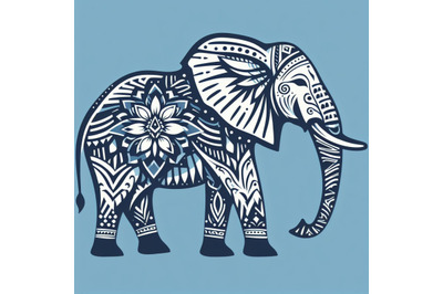 4 Animal tribal  elephant