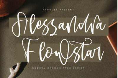 Alessandra Flowstar - Modern Handwritten Script