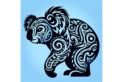 A  budle of 4  Animal tribal koala