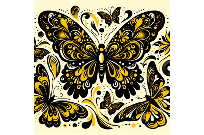 A bundle  of 4 Beautiful butterfly patternsBeautiful butterfly pattern