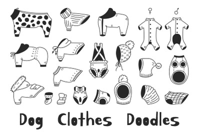 Dog Clothes Outfit Apparel Doodles PNG Clipart