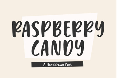 Raspberry Candy Handwritten Font