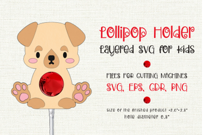 Labrador Puppy | Lollipop Holder | Paper Craft Template