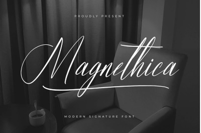 Magnethica - Modern Signature Font