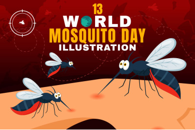 13 World Mosquito Day Illustration