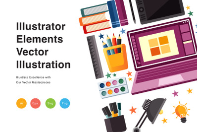 Illustrator Elements Vector Illustration