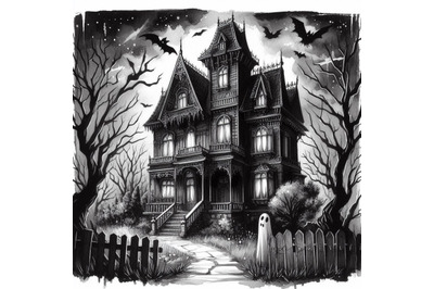 A bundle of 01 a spooky haunted ghost house