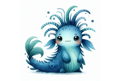 A bundle of charming blue creature