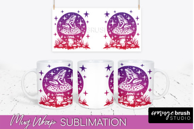 Celestial Mug Wrap PNG, Boho Mystical Coffee Mug Sublimation