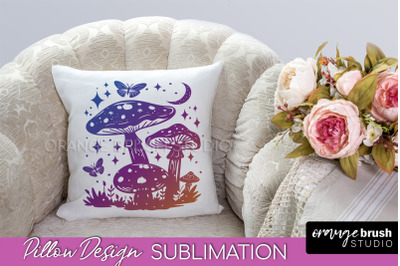 Boho Mystical Pillow Cover, Celestial Pillow Sublimation