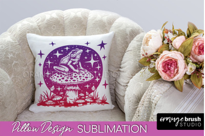 Boho Mystical Pillow Cover, Celestial Pillow Sublimation