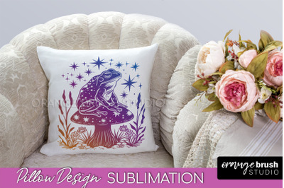 Boho Mystical Pillow Cover, Celestial Pillow Sublimation