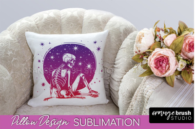 Boho Mystical Pillow Cover, Celestial Pillow Sublimation