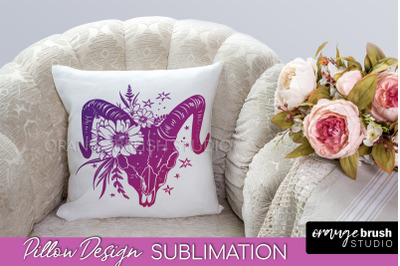 Boho Mystical Pillow Cover, Celestial Pillow Sublimation