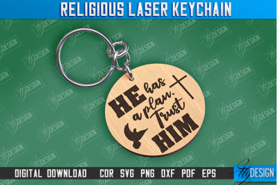 Religious Laser Keychain | Christian Phrases | Keychain Inscription