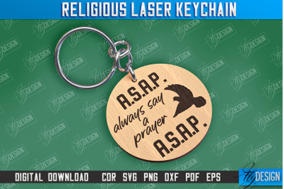 Religious Laser Keychain | Christian Phrases | Keychain Inscription