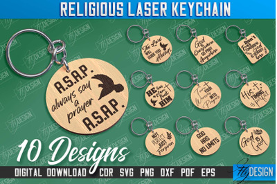 Religious Keychain Bundle | Christian Phrases | Keychain Inscription