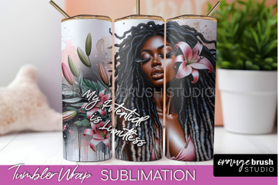 Affirmation Tumbler Wrap, Inspirational Tumbler Sublimation