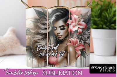 Affirmation Tumbler Wrap, Inspirational Tumbler Sublimation