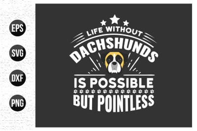 Dog typographic t shirt design vector