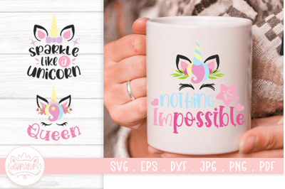 Unicorn Quotes SVG Cut File | Baby Unicorn SVG